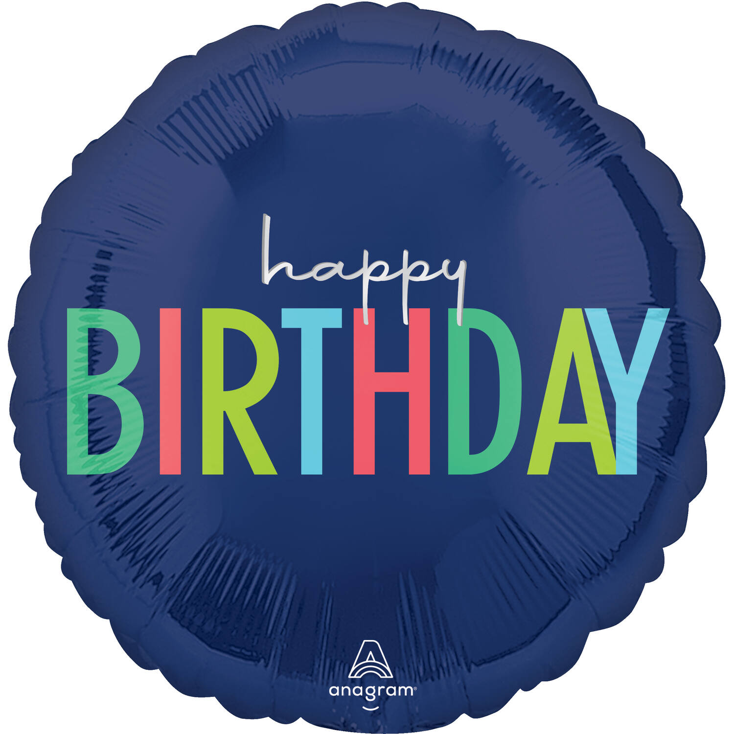 Foil Balloon - happy BIRTHDAY - 45 cm